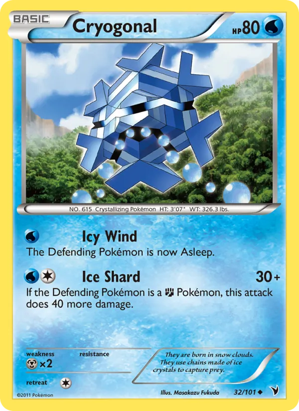 Cryogonal — Noble Victories #32 (Pokémon TCG card)