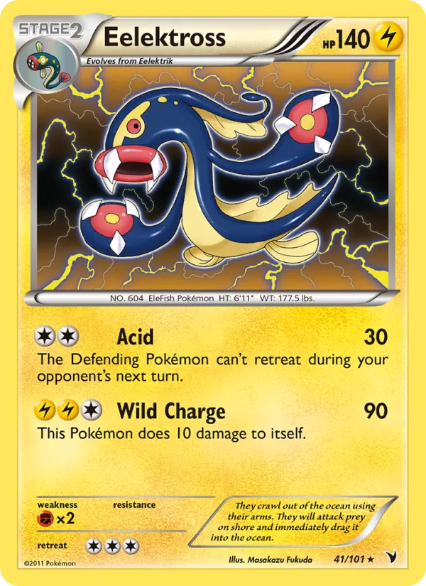 Eelektross — Noble Victories #41 (Pokémon TCG card)