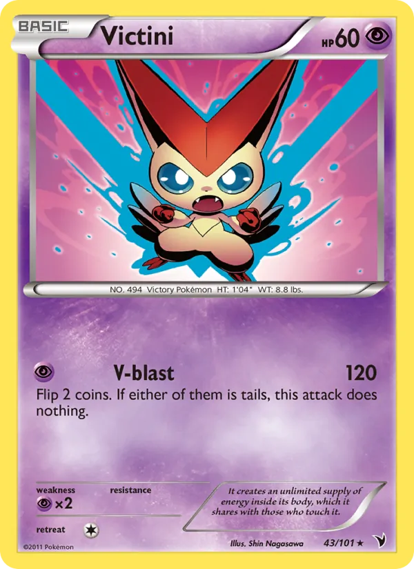 Victini — Noble Victories #43 (Pokémon TCG card)