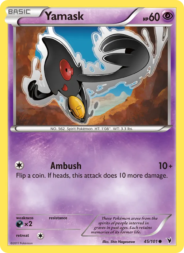 Yamask — Noble Victories #45 (Pokémon TCG card)