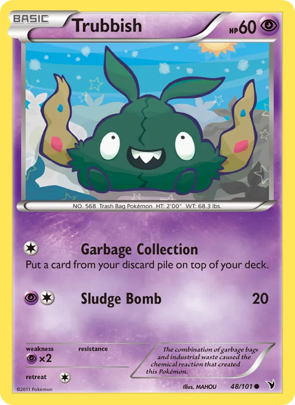 Trubbish — Noble Victories #48 (Pokémon TCG card)