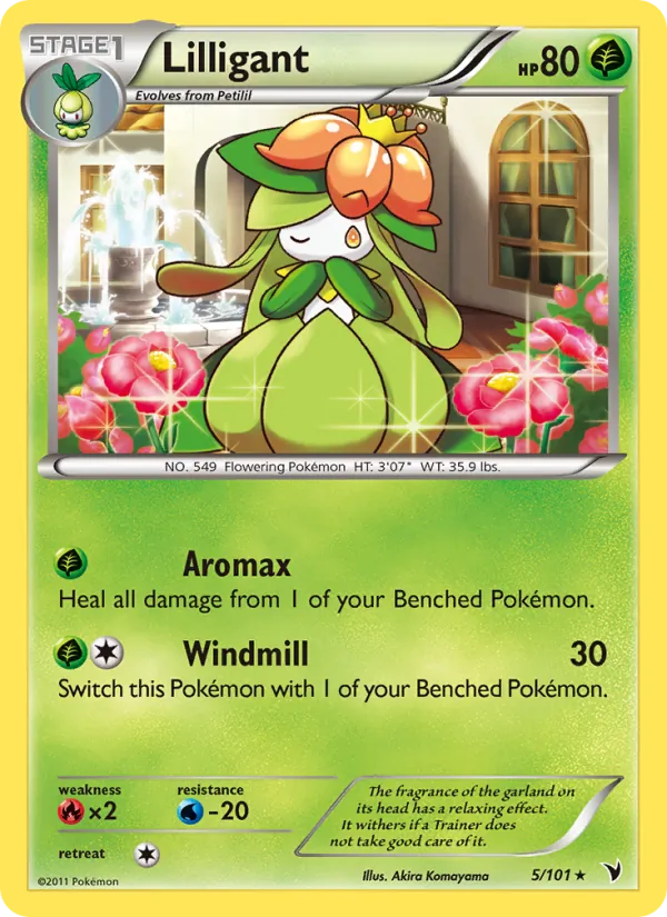 Lilligant — Noble Victories #5 (Pokémon TCG card)
