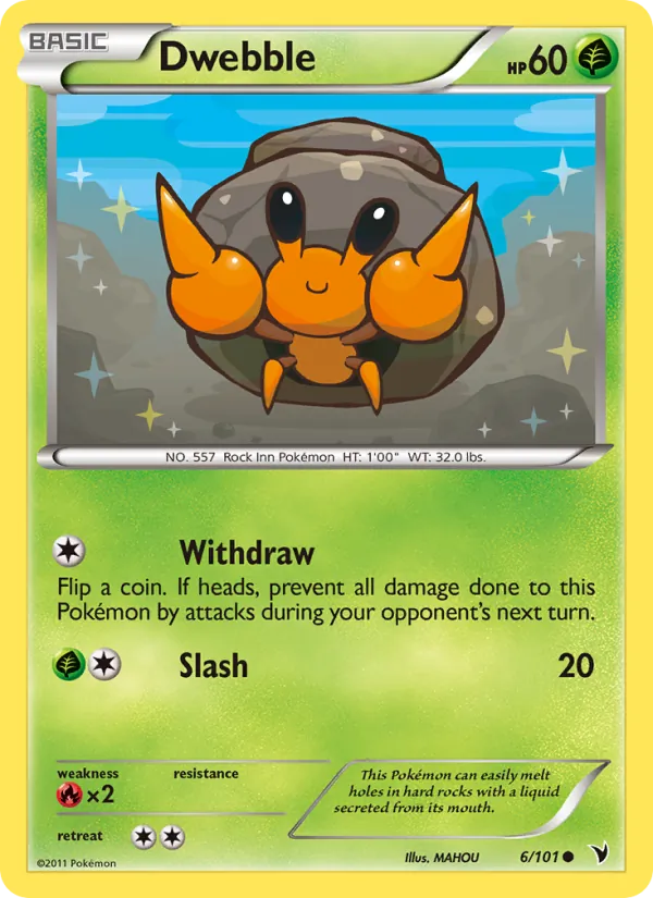 Dwebble — Noble Victories #6 (Pokémon TCG card)