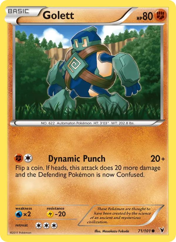 Golett — Noble Victories #71 (Pokémon TCG card)