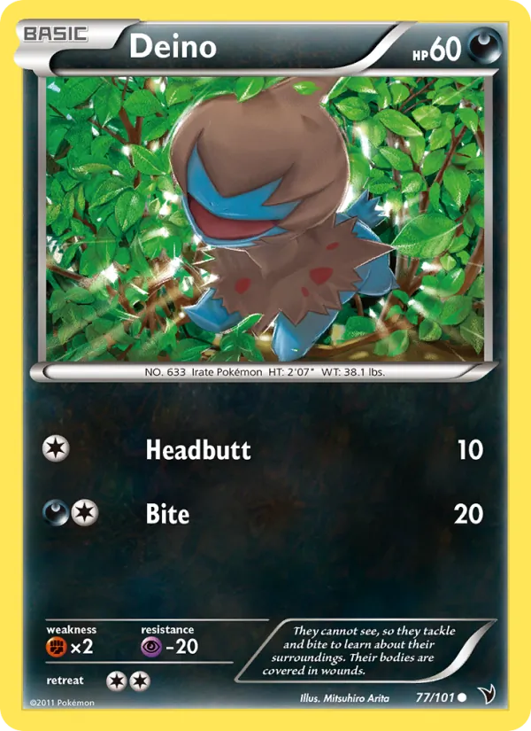 Deino — Noble Victories #77 (Pokémon TCG card)