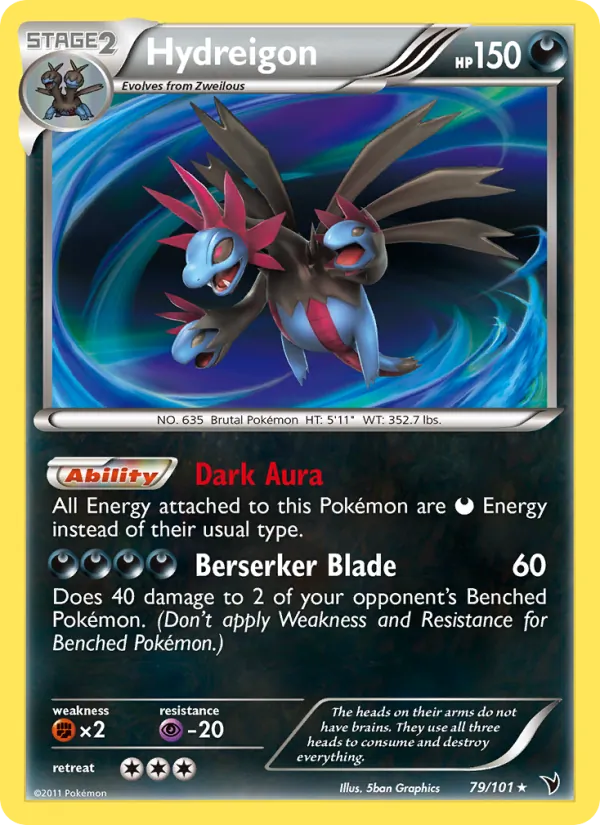 Hydreigon — Noble Victories #79 (Pokémon TCG card)