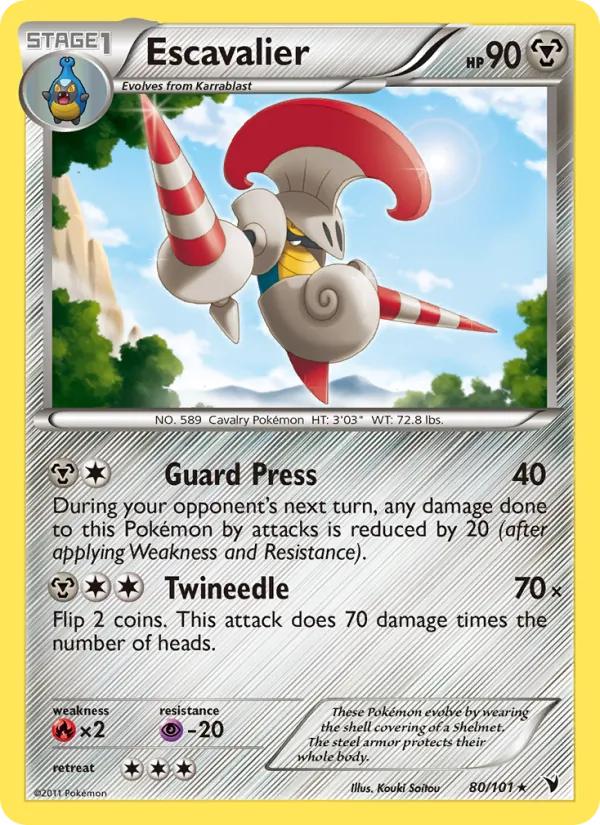 Escavalier — Noble Victories #80 (Pokémon TCG card)