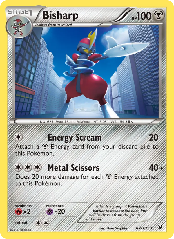 Bisharp — Noble Victories #82 (Pokémon TCG card)