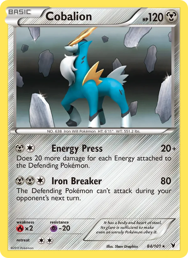 Cobalion — Noble Victories #84 (Pokémon TCG card)