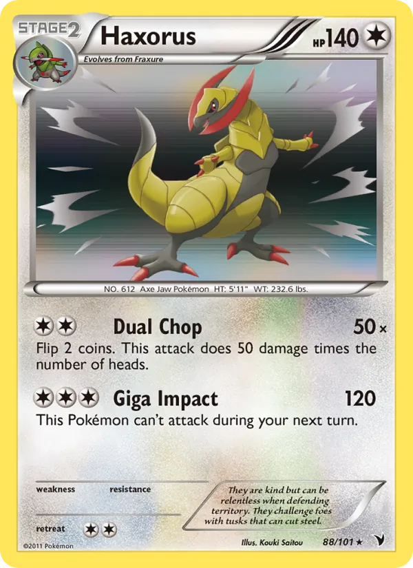 Haxorus — Noble Victories #88 (Pokémon TCG card)