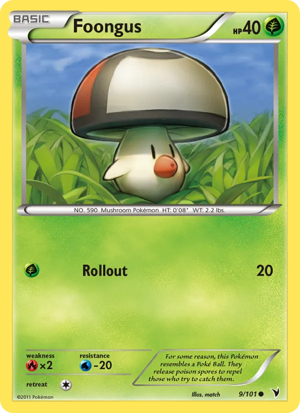 Foongus — Noble Victories #9 (Pokémon TCG card)