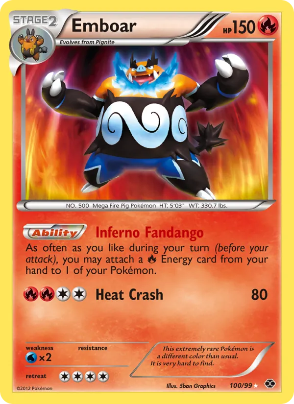 Emboar — Next Destinies #100 (Pokémon TCG card)