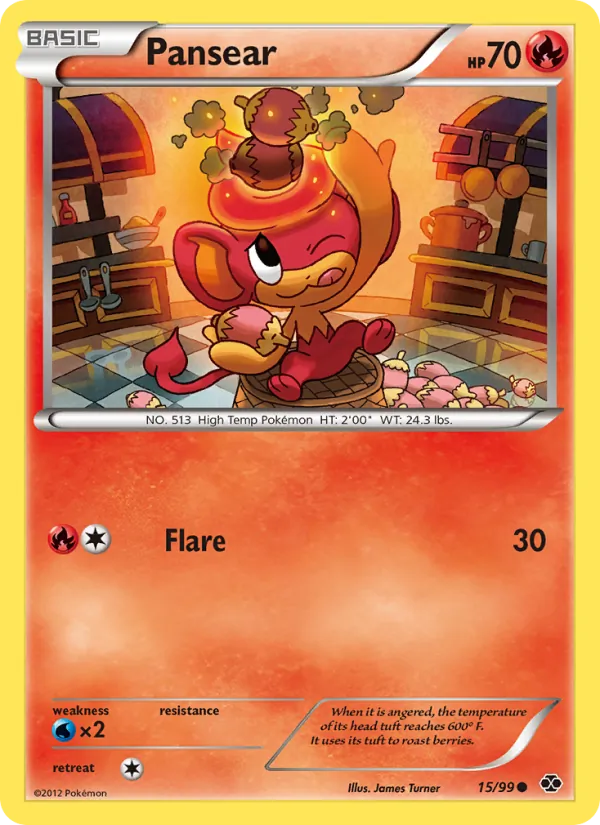 Pansear — Next Destinies #15 (Pokémon TCG card)