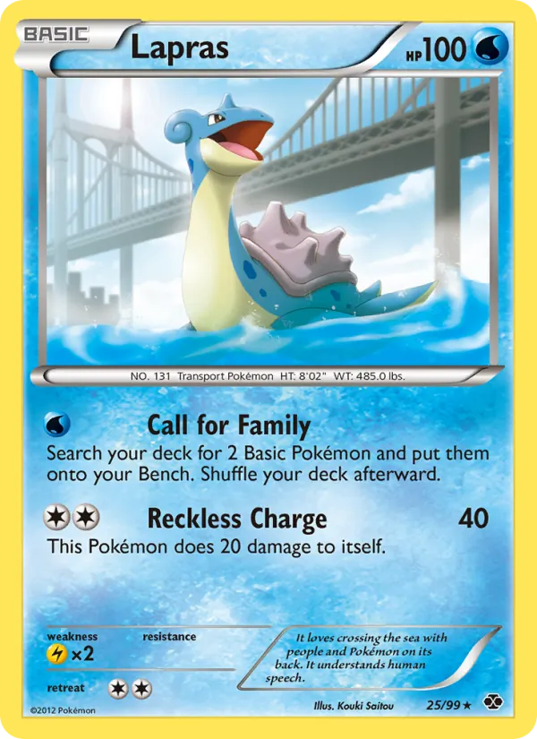 Lapras — Next Destinies #25 (Pokémon TCG card)