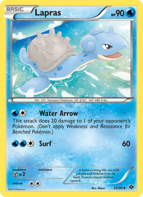 Lapras — Next Destinies #26 (Pokémon TCG card)