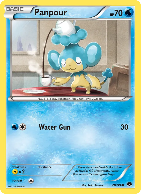 Panpour — Next Destinies #28 (Pokémon TCG card)
