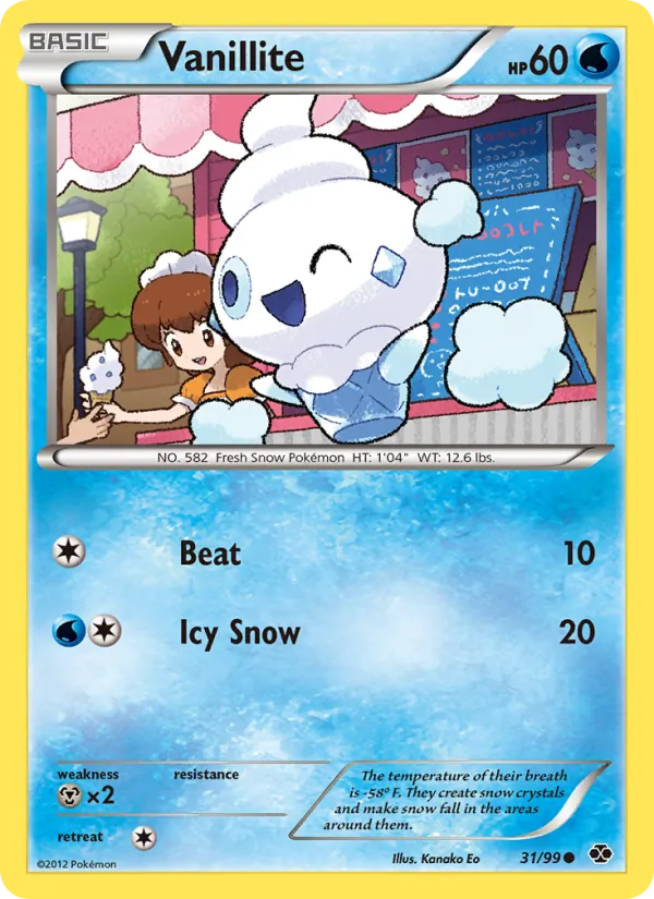 Vanillite — Next Destinies #31 (Pokémon TCG card)