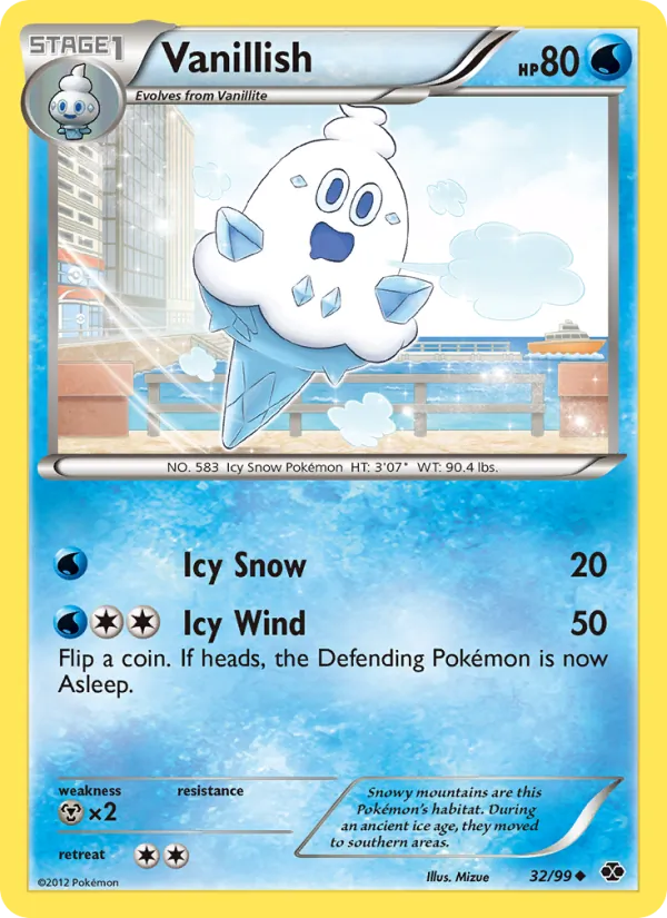Vanillish — Next Destinies #32 (Pokémon TCG card)