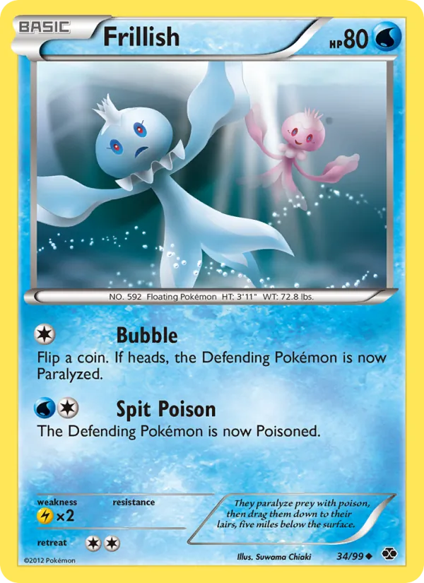 Frillish — Next Destinies #34 (Pokémon TCG card)