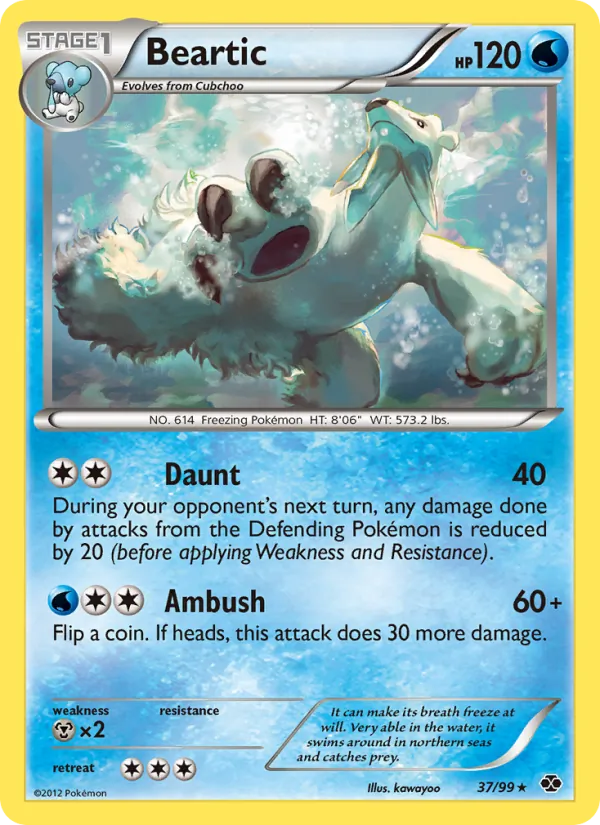 Beartic — Next Destinies #37 (Pokémon TCG card)