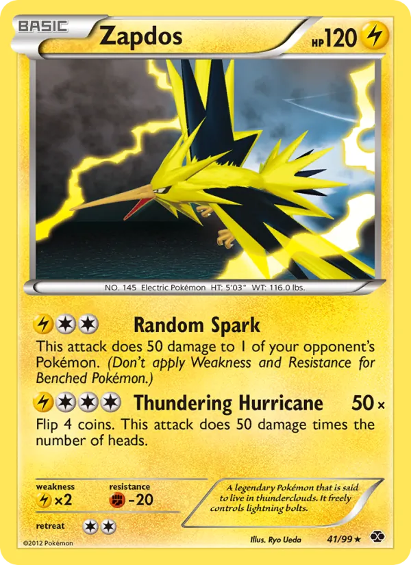 Zapdos — Next Destinies #41 (Pokémon TCG card)