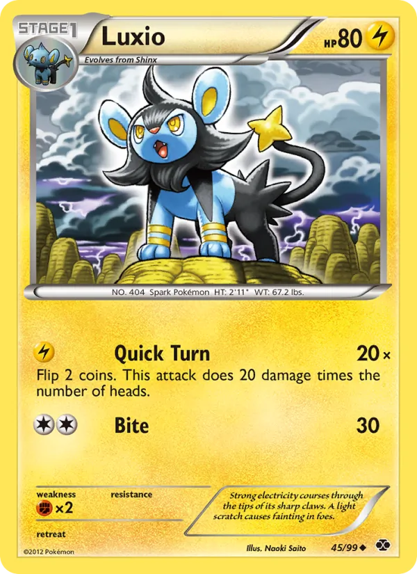 Luxio — Next Destinies #45 (Pokémon TCG card)