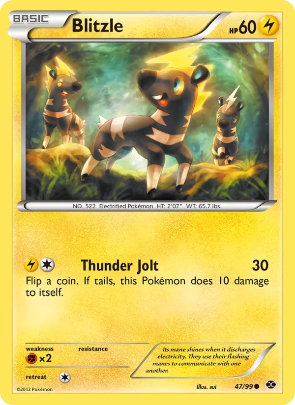 Blitzle — Next Destinies #47 (Pokémon TCG card)