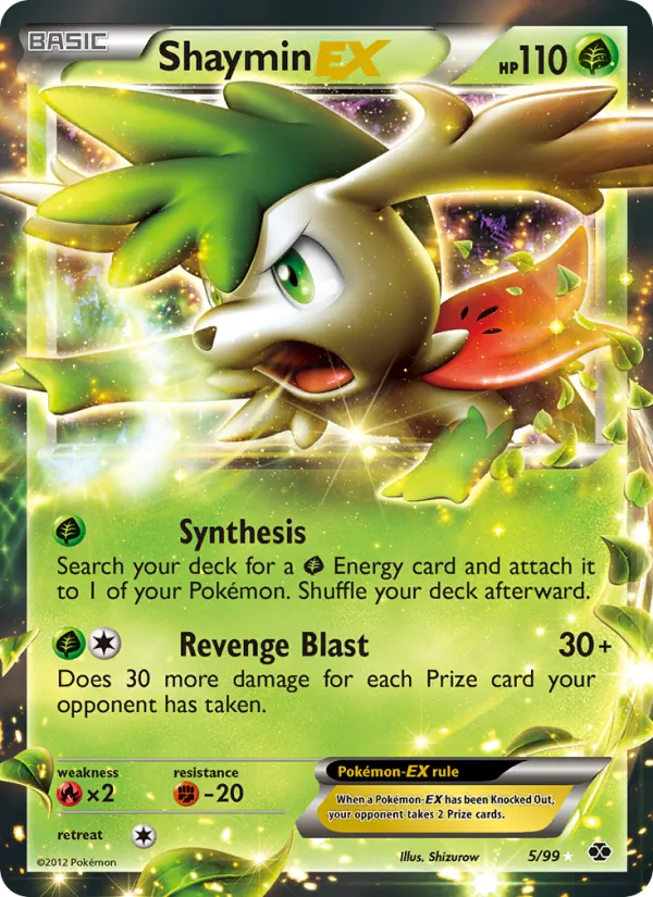 Shaymin-EX — Next Destinies #5 (Pokémon TCG card)