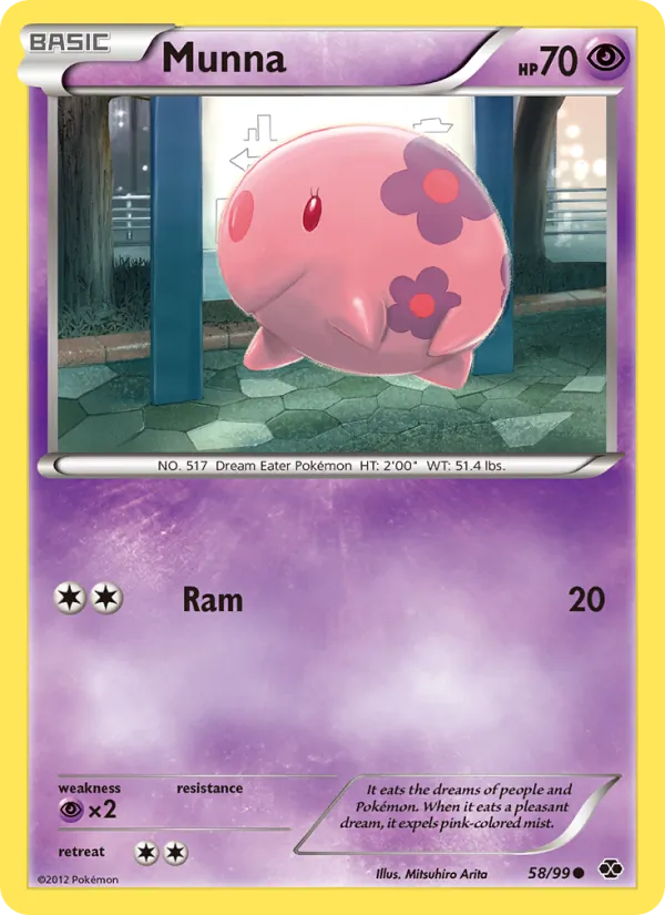 Munna — Next Destinies #58 (Pokémon TCG card)