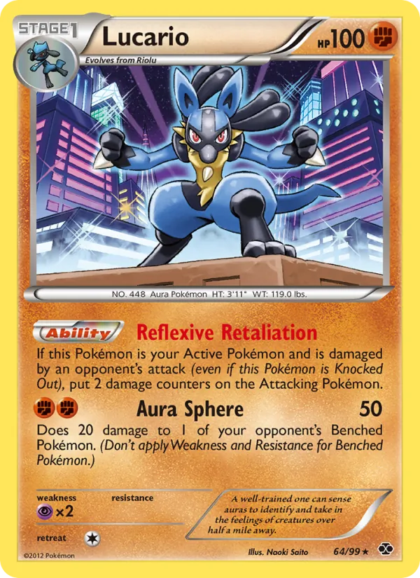 Lucario — Next Destinies #64 (Pokémon TCG card)