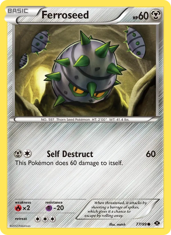 Ferroseed — Next Destinies #77 (Pokémon TCG card)