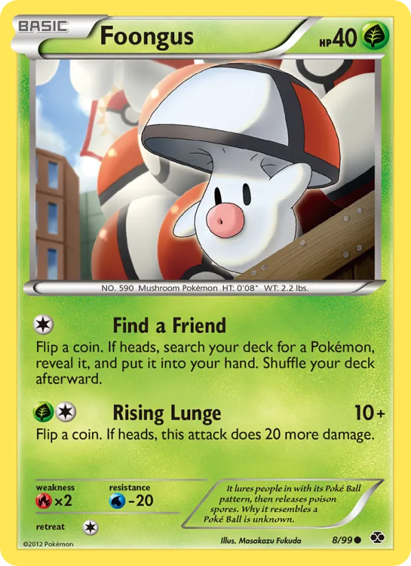 Foongus — Next Destinies #8 (Pokémon TCG card)