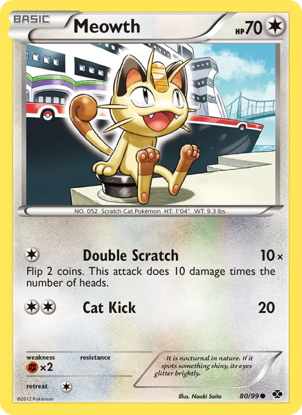 Meowth — Next Destinies #80 (Pokémon TCG card)