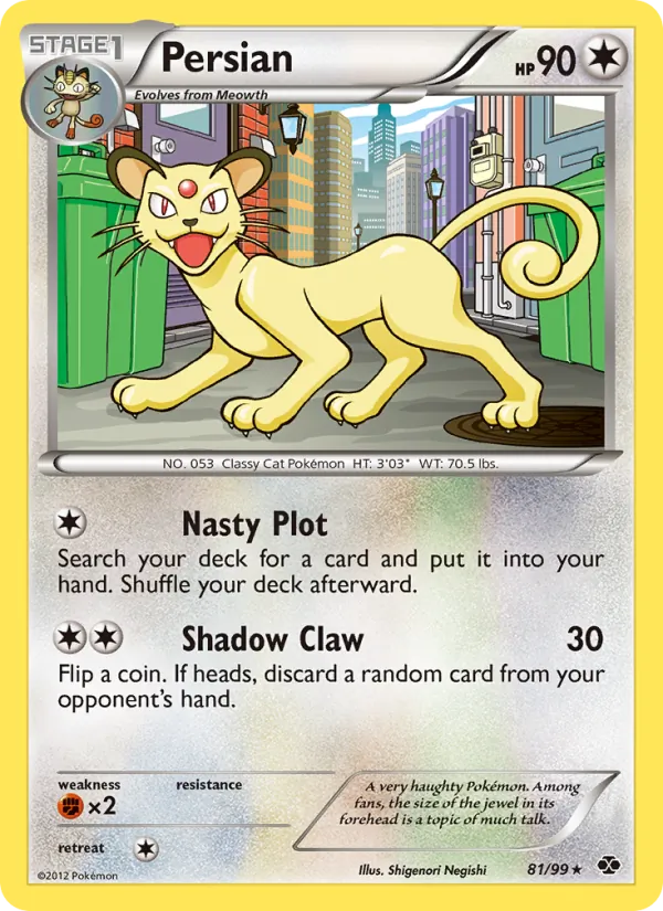 Persian — Next Destinies #81 (Pokémon TCG card)