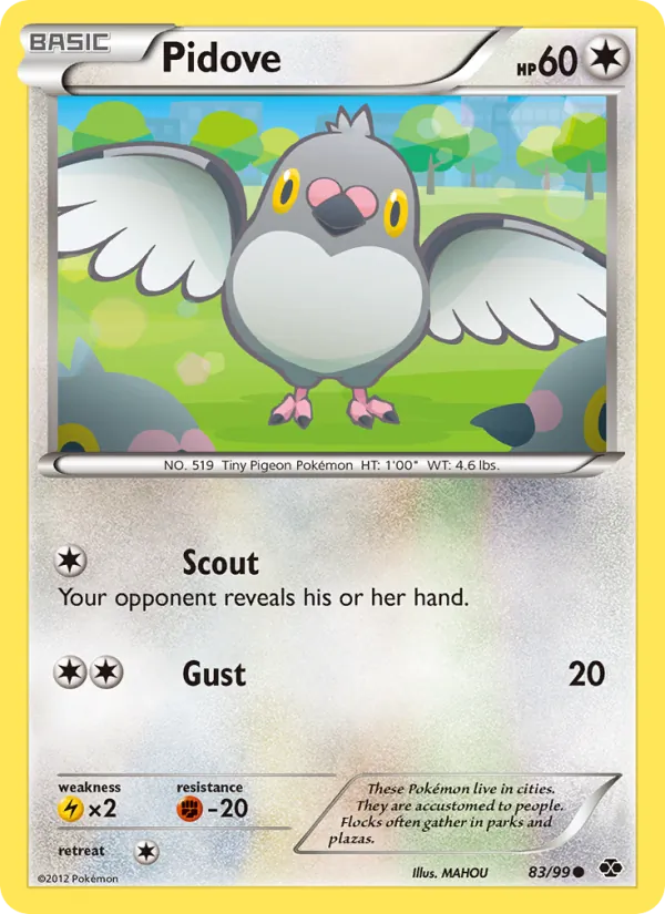 Pidove — Next Destinies #83 (Pokémon TCG card)
