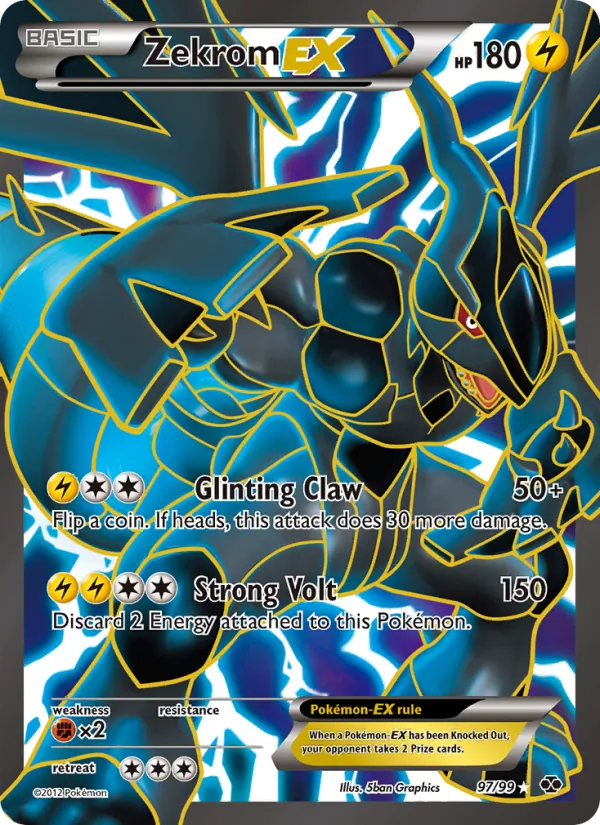 Zekrom-EX — Next Destinies #97 (Pokémon TCG card)