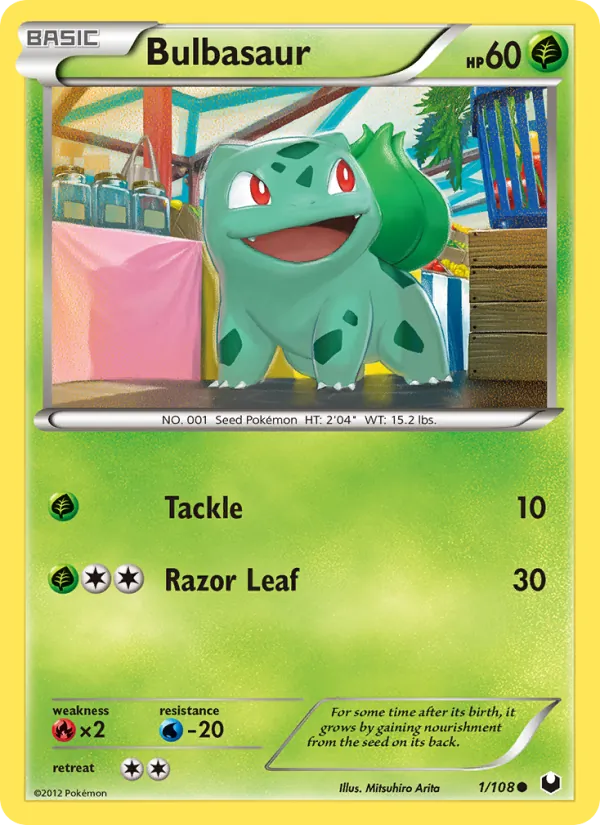 Bulbasaur — Dark Explorers #1 (Pokémon TCG card)
