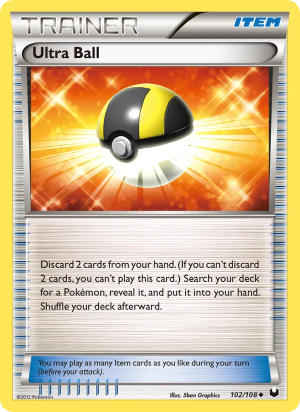 Ultra Ball — Dark Explorers #102 (Pokémon TCG card)