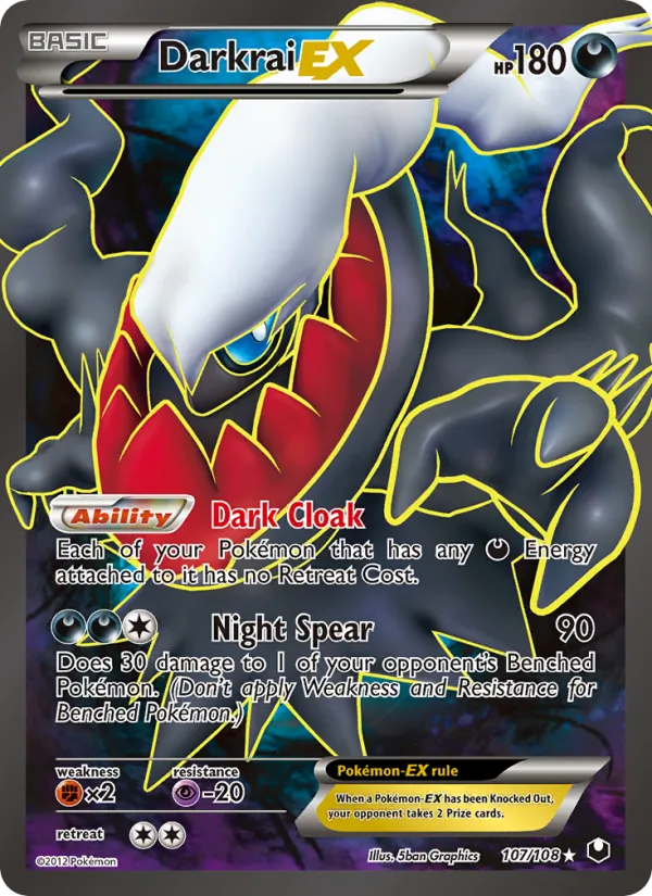 Darkrai-EX — Dark Explorers #107 (Pokémon TCG card)