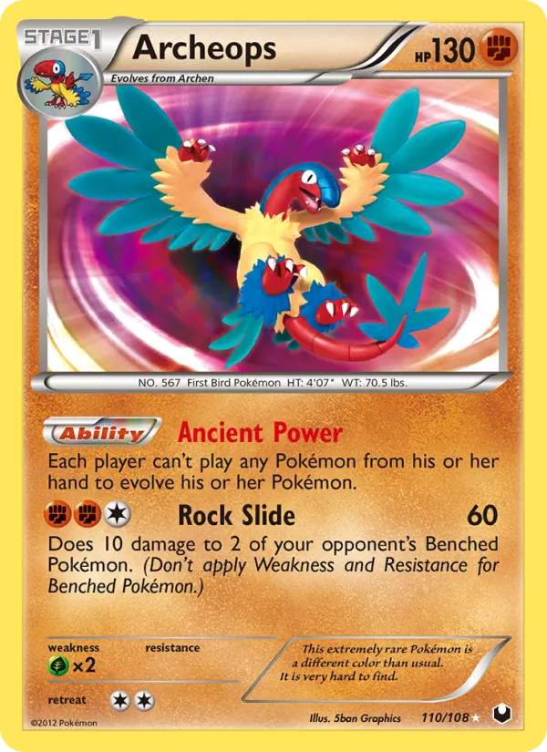 Archeops — Dark Explorers #110 (Pokémon TCG card)