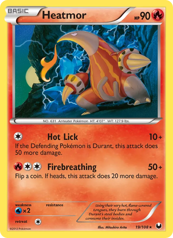 Heatmor — Dark Explorers #19 (Pokémon TCG card)