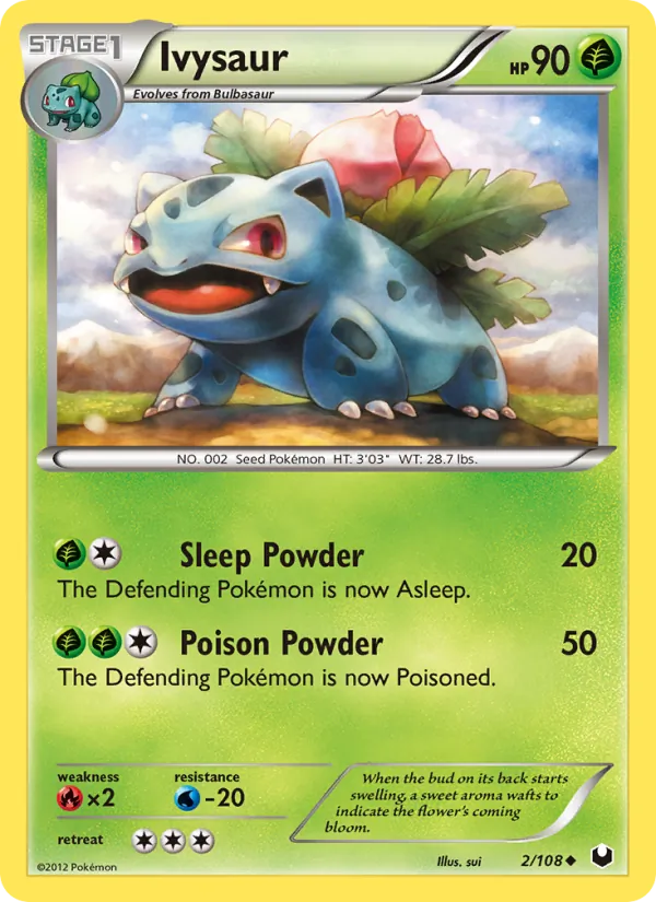 Ivysaur — Dark Explorers #2 (Pokémon TCG card)