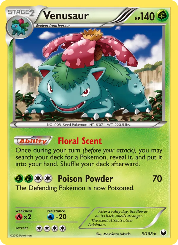 Venusaur — Dark Explorers #3 (Pokémon TCG card)