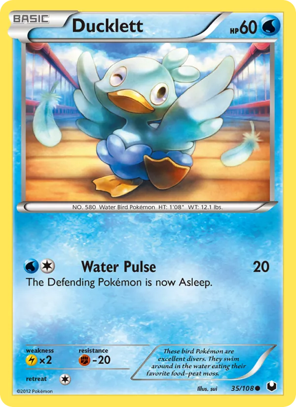 Ducklett — Dark Explorers #35 (Pokémon TCG card)
