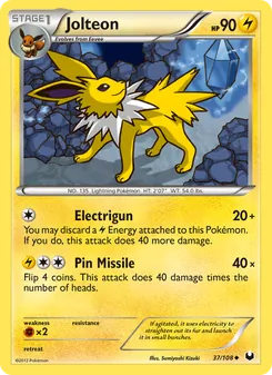 Jolteon (Dark Explorers #37)