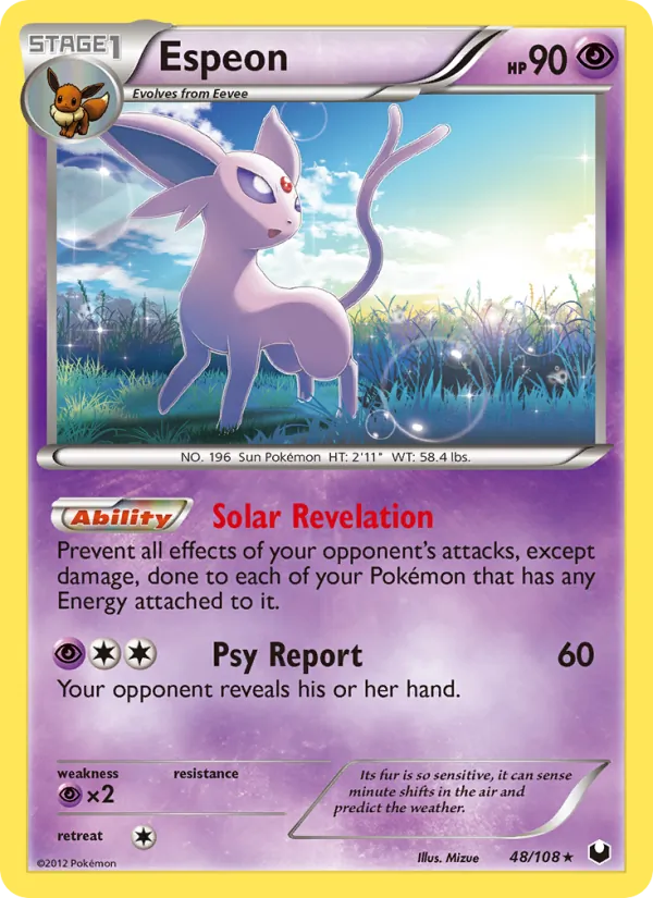 Espeon — Dark Explorers #48 (Pokémon TCG card)