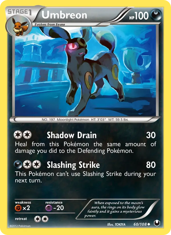 Umbreon — Dark Explorers #60 (Pokémon TCG card)