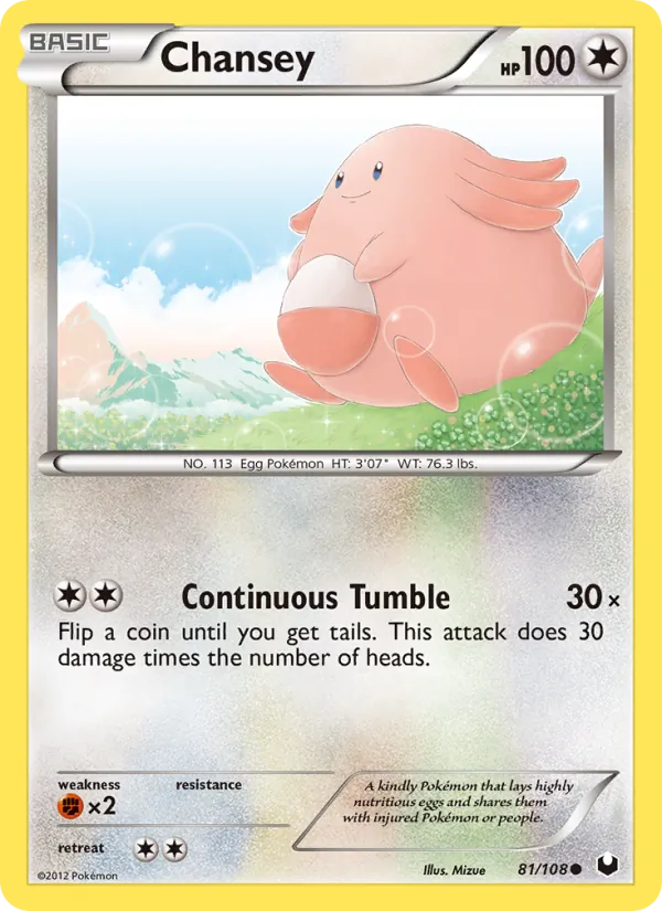 Chansey — Dark Explorers #81 (Pokémon TCG card)