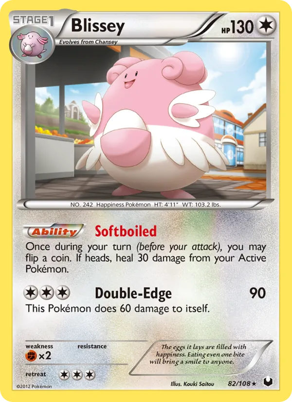 Blissey — Dark Explorers #82 (Pokémon TCG card)