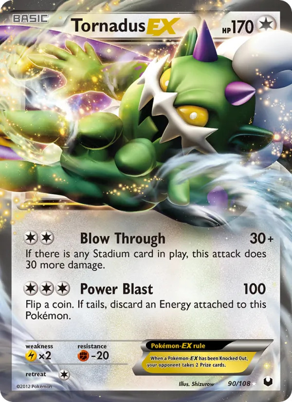 Tornadus-EX — Dark Explorers #90 (Pokémon TCG card)
